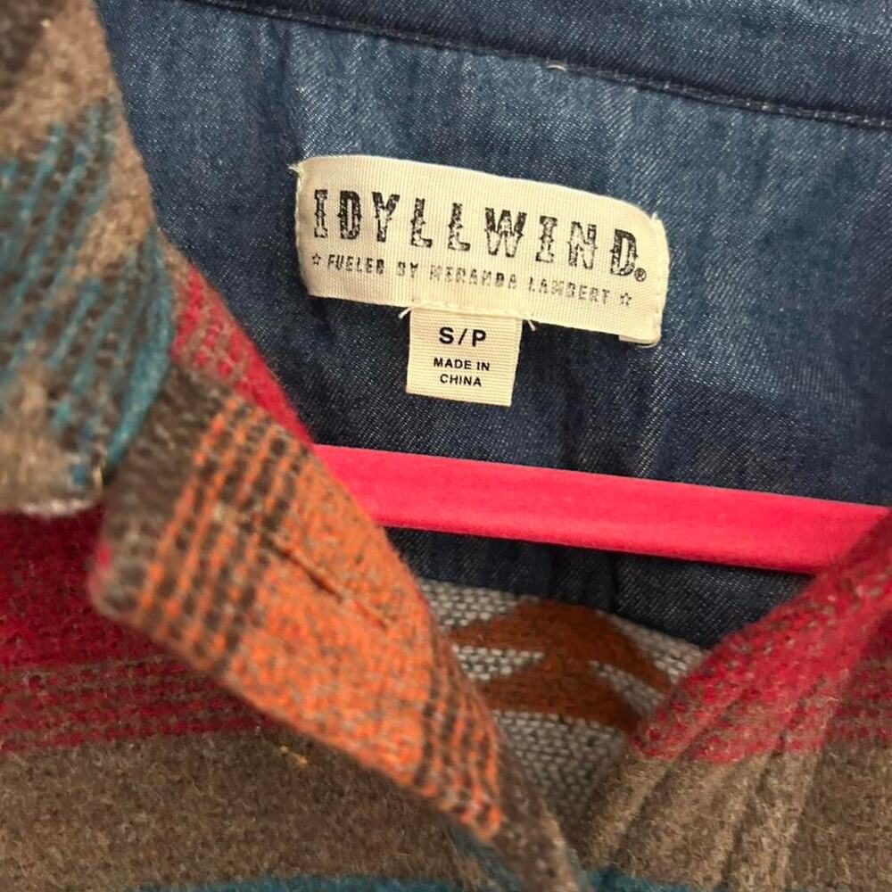 Idyllwind multicoloured button up Aztec shocker s… - image 2